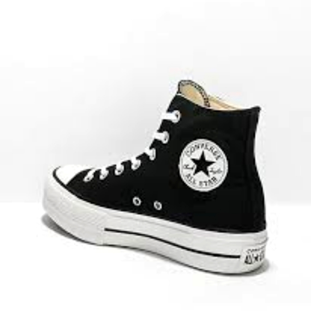 Converse Black Platform Sneakers